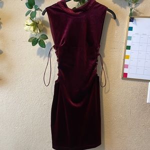 Windsor Wine Suede Dress